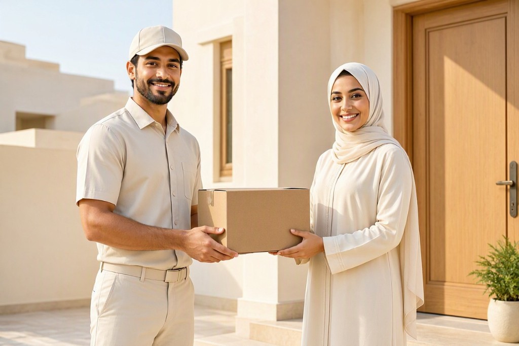 توصيل الطلب إلى باب المنزل مع الدفع عند الاستلام